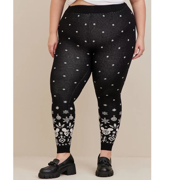 Torrid Disney Plus Size Mickey Mouse Intarsia Sweater Leggings - Picture 2 of 8